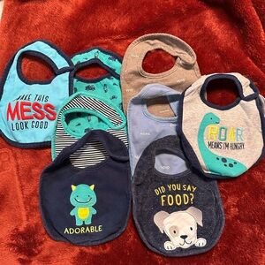 Carters 8 baby bibs
